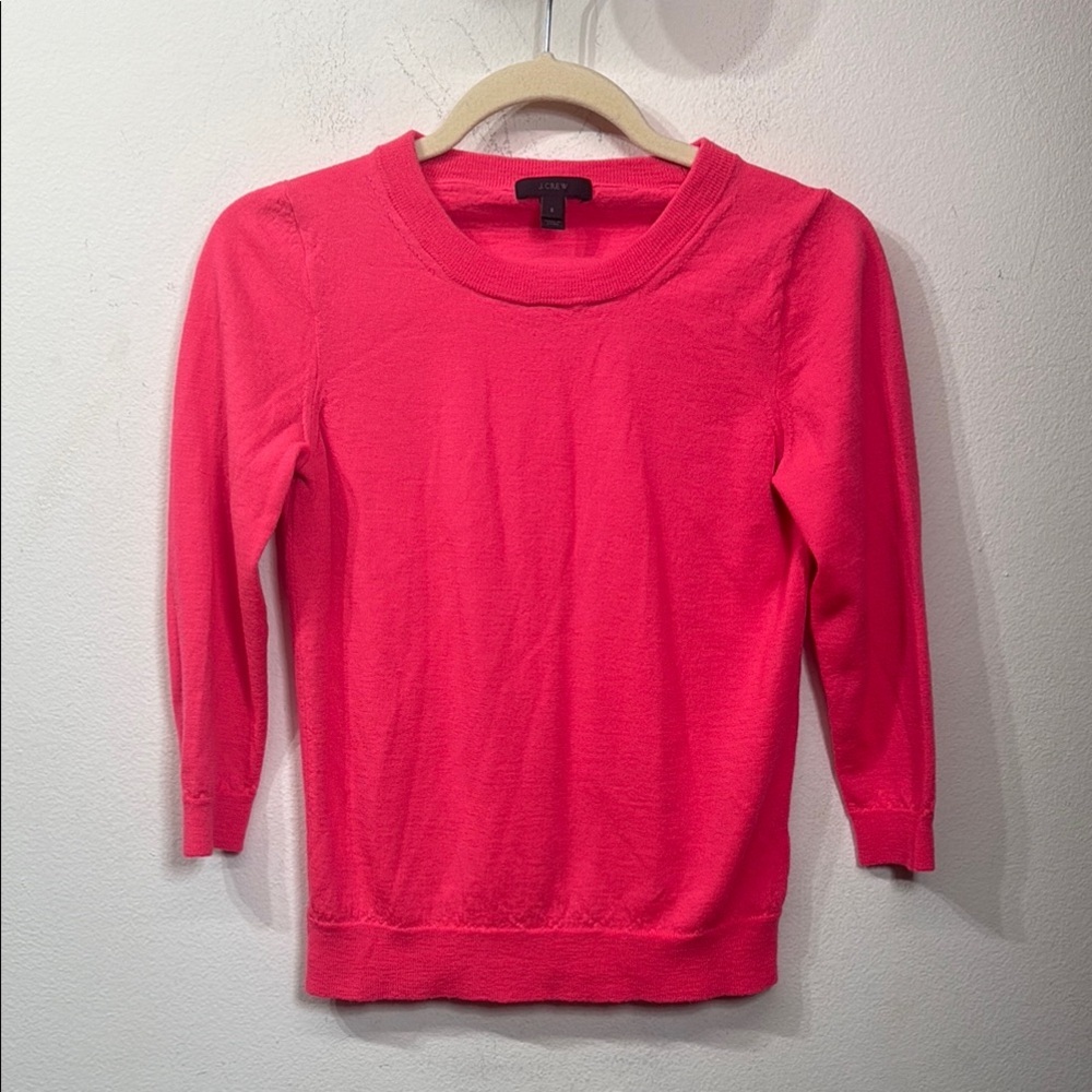 (R) J.CREW Vibrant Pink Sweater, Size S.